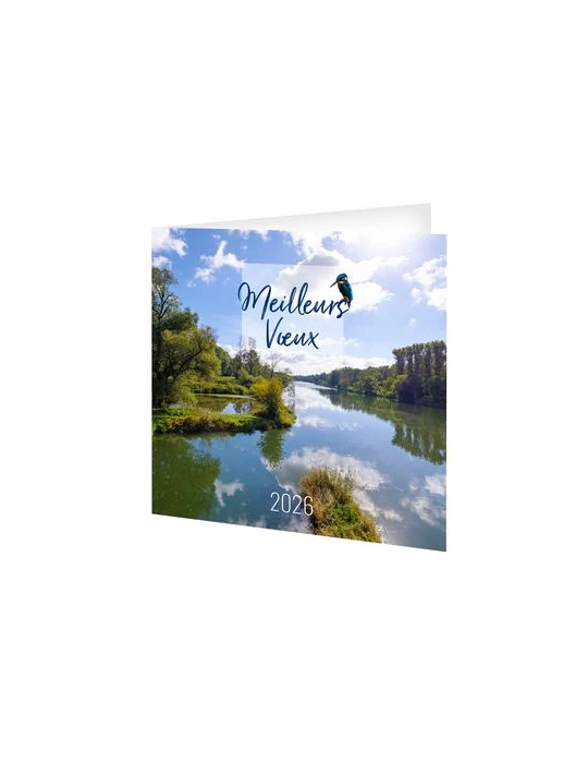 CARTE DE VOEUX - DANUBE 2026  AVEC ENVELOPPE - SANS MARQUAGE