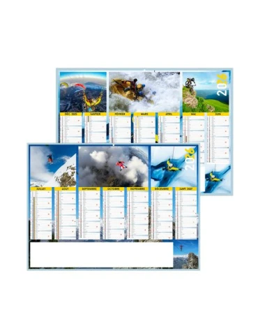 ADRENALINE 2026 - MIDI 430 x 335 mm - LEGER 400G - SANS MARQUAGE - 1 TROU EN TETE