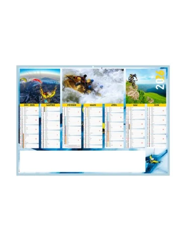 ADRENALINE 2026 - MIDI 430 x 335 mm - LEGER 400G - SANS MARQUAGE - 1 TROU EN TETE 2