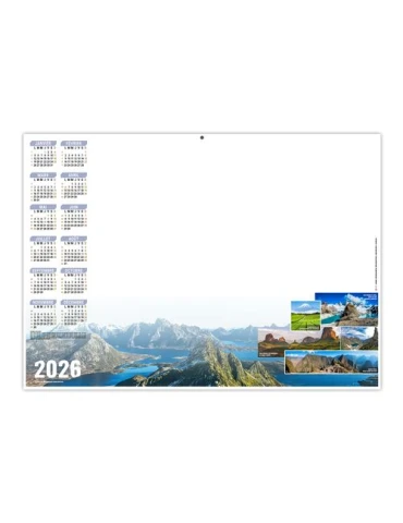 PLANNING MONDIAL 2026 - XXL 700X500 MM LEGER 400G - RECTO SEUL - SANS MARQUAGE