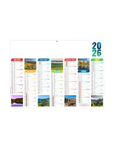 SCO-EMILIEN 2026 - MIDI 430 x 335 mm - LEGER 400G - SANS MARQUAGE - 1 TROU EN TETE 2