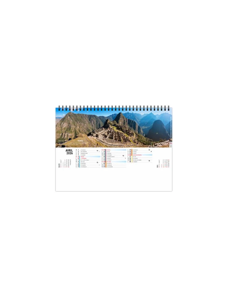 CHEVALET STANDARD 13F - SENTIERS 2026 - QUADRI impression haute définition