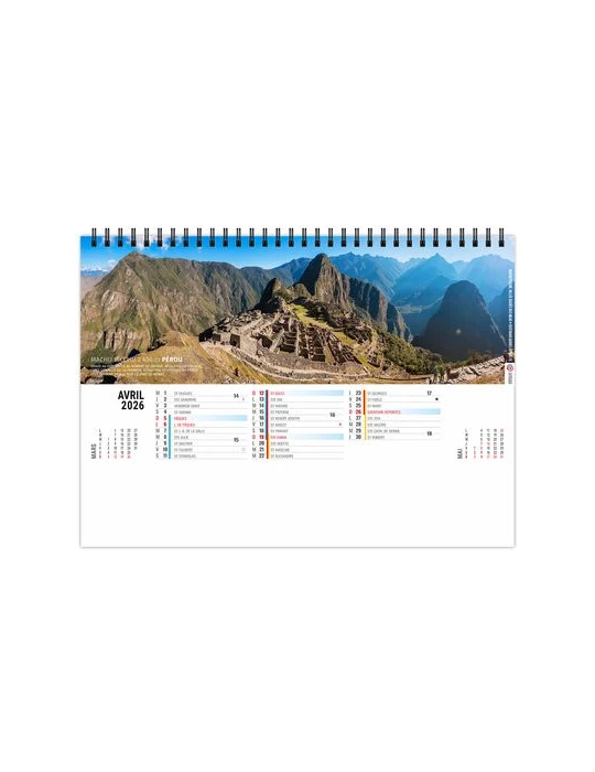 CHEVALET STANDARD 13F - SENTIERS 2026 - QUADRI impression haute définition