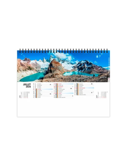 CHEVALET STANDARD 13F - SENTIERS 2026 - QUADRI objet promotionnel éco-responsable