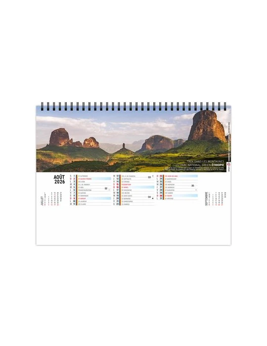 CHEVALET STANDARD 13F - SENTIERS 2026 - QUADRI cadeau collaborateur premium