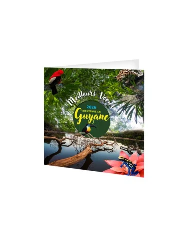 CARTE DE VOEUX - L'EMERAUDE 2026  AVEC ENVELOPPE - SANS MARQUAGE