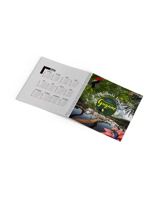 CARTE DE VOEUX - L'EMERAUDE 2026  AVEC ENVELOPPE - SANS MARQUAGE