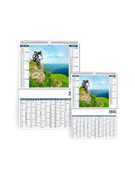 2EN1 - ULTRA 2026 - XXL 474 x 700 mm - MARQUAGE 1 COULEUR