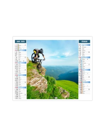 2EN1 - ULTRA 2026 - XXL 474 x 700 mm - MARQUAGE 1 COULEUR 2