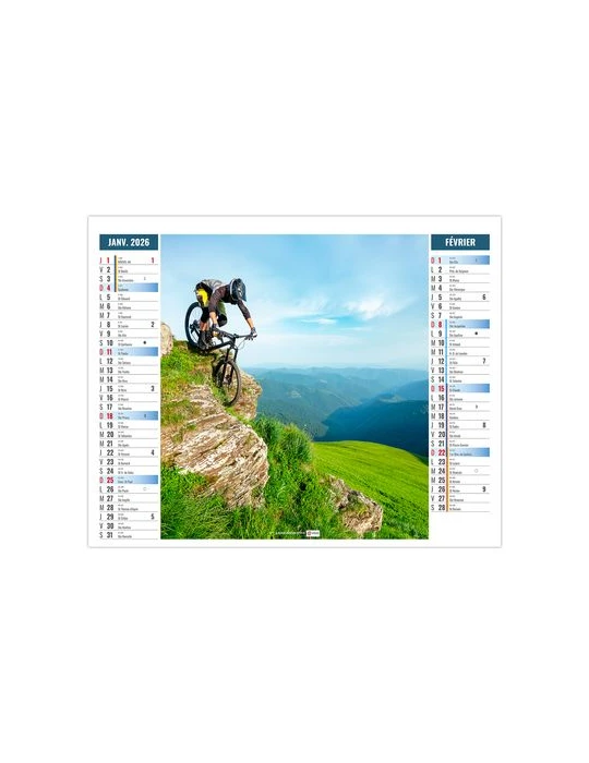 2EN1 - ULTRA 2026 - XXL 474 x 700 mm - MARQUAGE 1 COULEUR