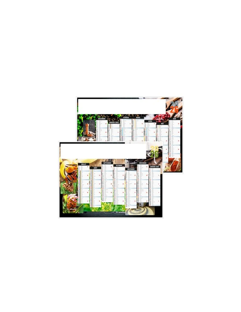 EPICES 2026 - MIDI 430 x 335 mm - LEGER 400G - SANS MARQUAGE - 1 TROU EN TETE