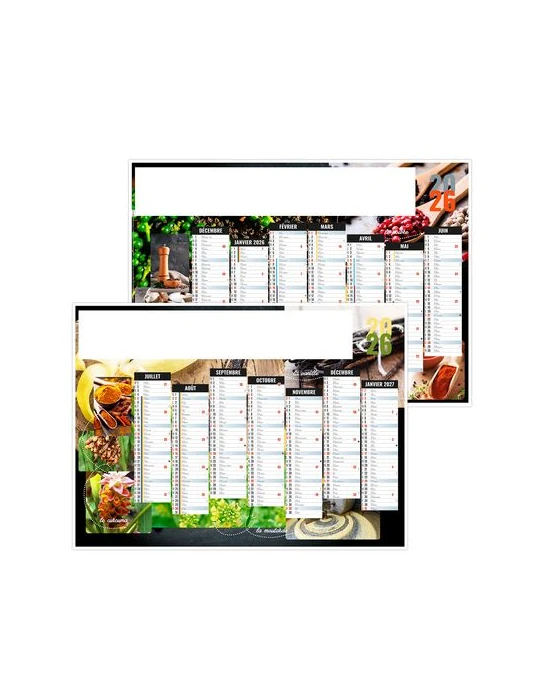 EPICES 2026 - MIDI 430 x 335 mm - LEGER 400G - SANS MARQUAGE - 1 TROU EN TETE