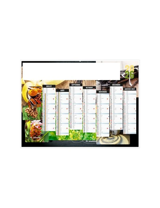 EPICES 2026 - MIDI 430 x 335 mm - LEGER 400G - SANS MARQUAGE - 1 TROU EN TETE