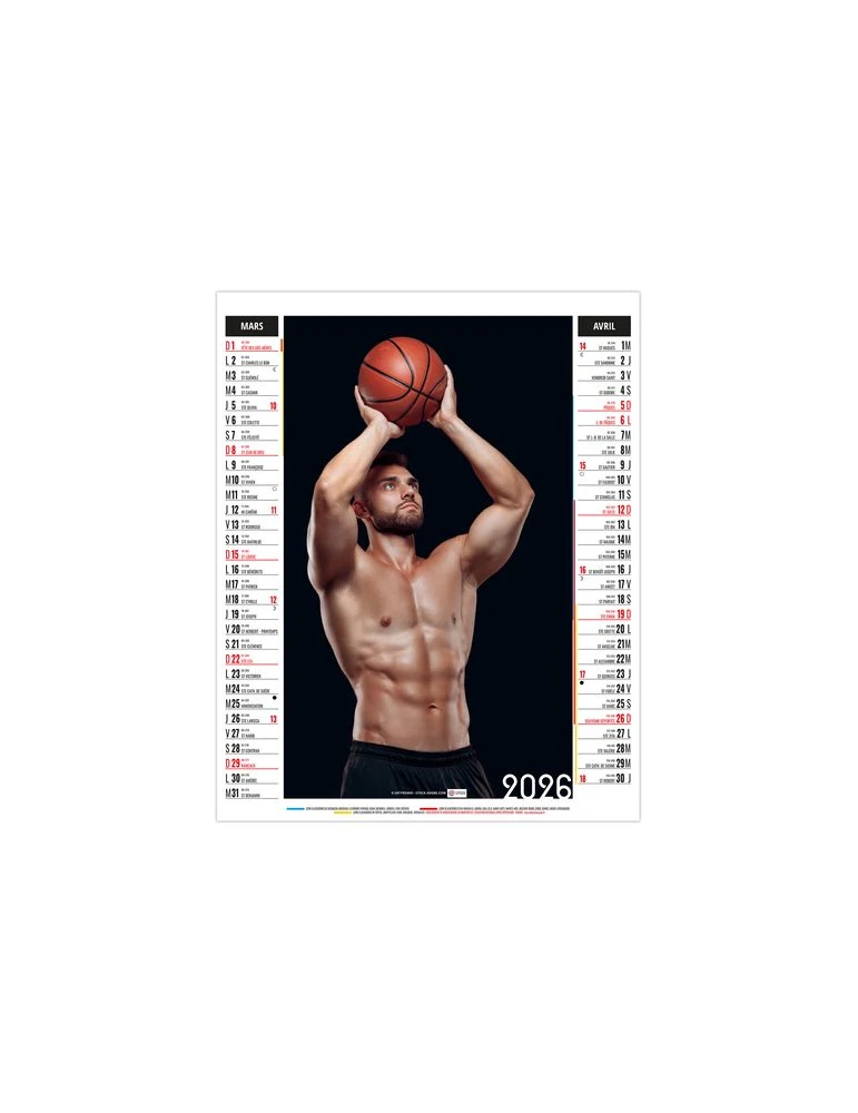 EROS 2026 - 6 FEUILLETS - BLOC SEUL SANS MARQUAGE