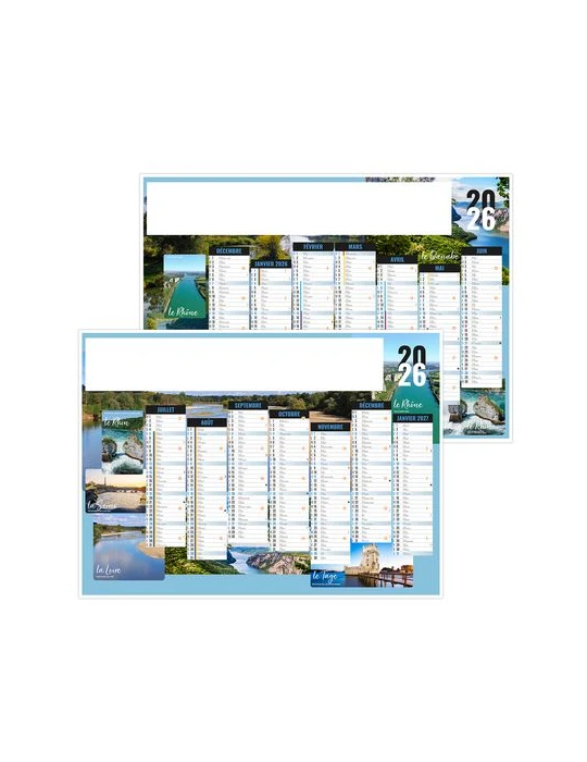 NATURE 2026 - MIDI 430 x 335 mm - LEGER 400G - SANS MARQUAGE - 1 TROU EN TETE