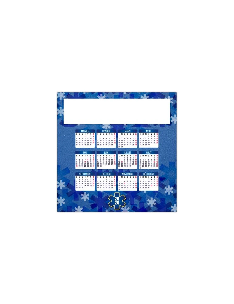 MAG CROIX BLEUE 2026 - MAXI MAGNET 150 x 210 mm - QUADRI impression haute définition