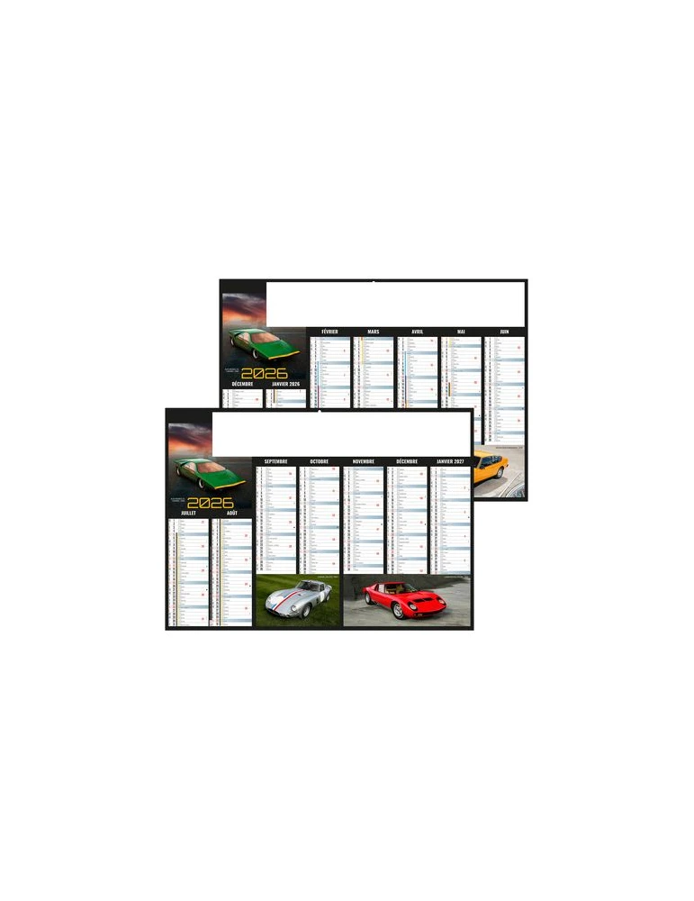 BOLIDES 2026 - MIDI 430 x 335 mm - LEGER 400G - SANS MARQUAGE - 1 TROU EN TETE