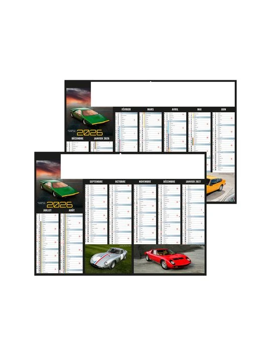 BOLIDES 2026 - MIDI 430 x 335 mm - LEGER 400G - SANS MARQUAGE - 1 TROU EN TETE