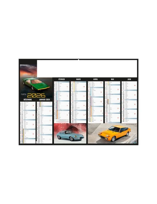 BOLIDES 2026 - MIDI 430 x 335 mm - LEGER 400G - SANS MARQUAGE - 1 TROU EN TETE