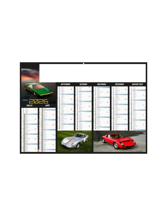 BOLIDES 2026 - MIDI 430 x 335 mm - LEGER 400G - SANS MARQUAGE - 1 TROU EN TETE