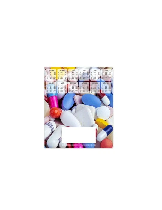 ESTAMPE - ELISE 2026 - CARRE 325 X 350 mm - QUADRI personnalisable avec votre logo