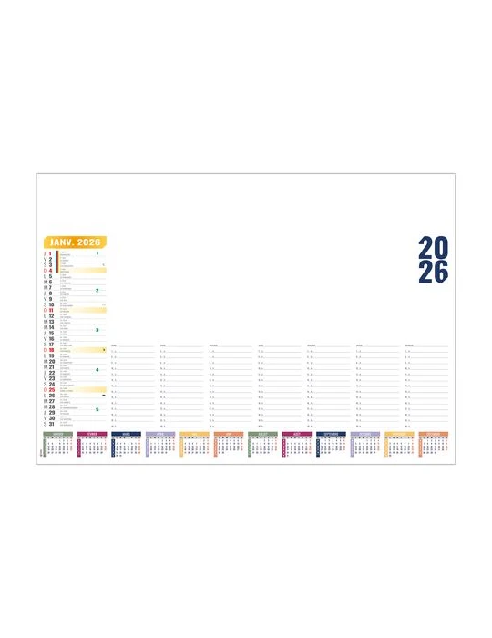 SM HEBDO VARIABLE 2026 - SM 600 x 420 mm