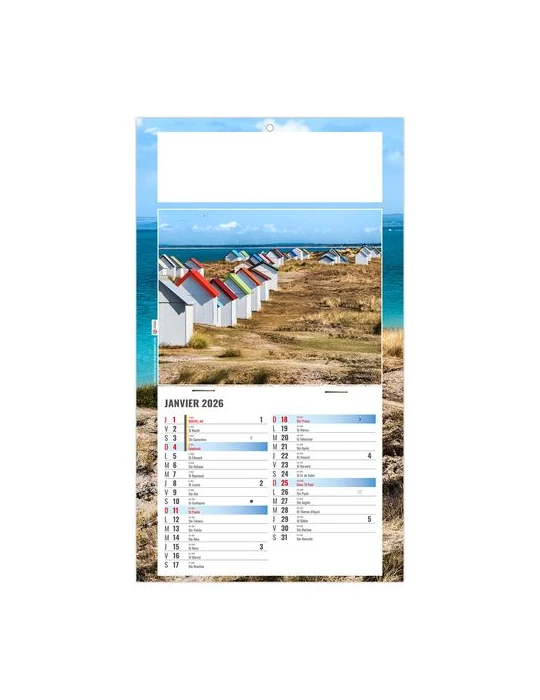 PLAQUE 1 VUE ALAIN 2026 - DOS CARTON - BLOC B2 - SANS MARQUAGE