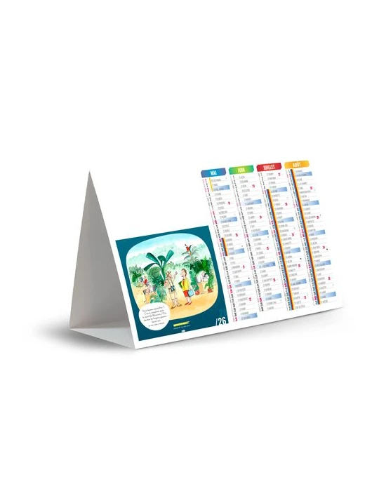 CHEVALET DE COMPTOIR - BLAGUE 2026 - QUADRI cadeau entreprise pas cher