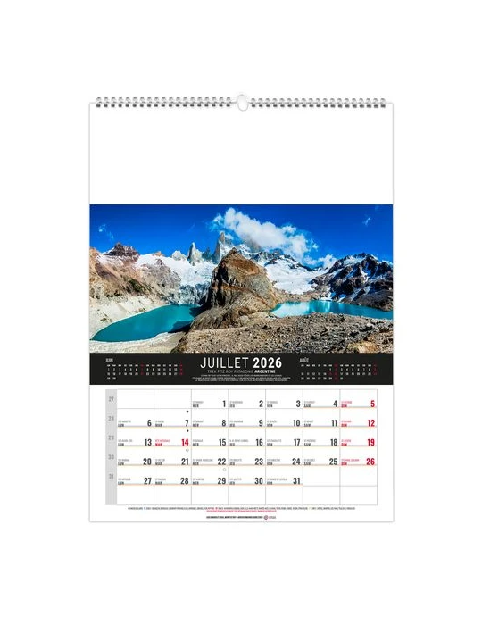 MURAL 12F - MONDE 2026 - QUADRI livraison express 24h 48h