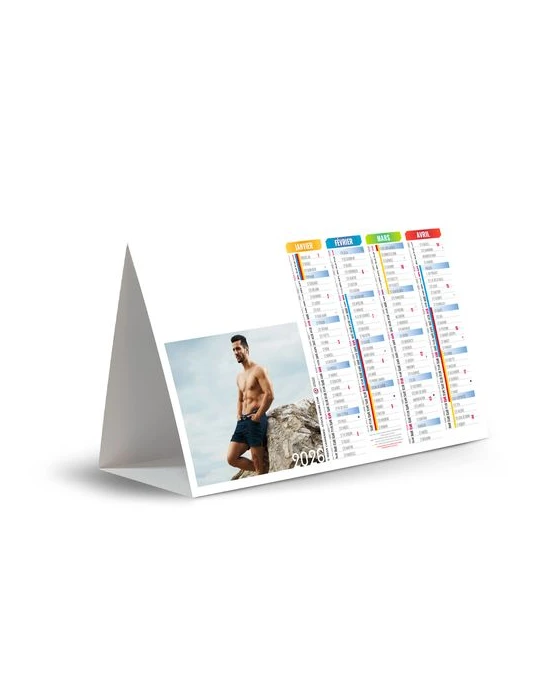 CHEVALET DE COMPTOIR - MECS 2026 - QUADRI personnalisable avec votre logo