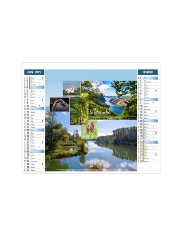 2EN1 - DEBIT 2026 - SMALL 330 x 470 mm - MARQUAGE 1 COULEUR 2