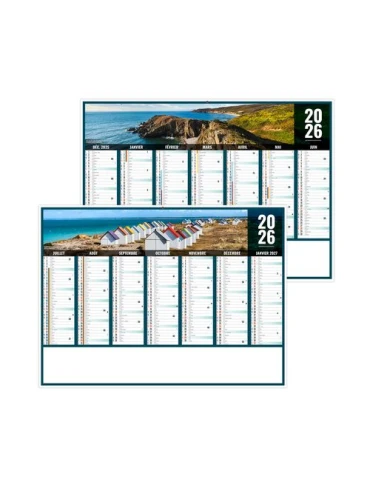 LIBERTE NORMANDIE 2026 - MIDI 430 x 335 mm - LEGER 400G - SANS MARQUAGE - 1 TROU EN TETE