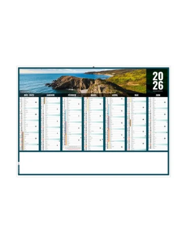 LIBERTE NORMANDIE 2026 - MIDI 430 x 335 mm - LEGER 400G - SANS MARQUAGE - 1 TROU EN TETE 2