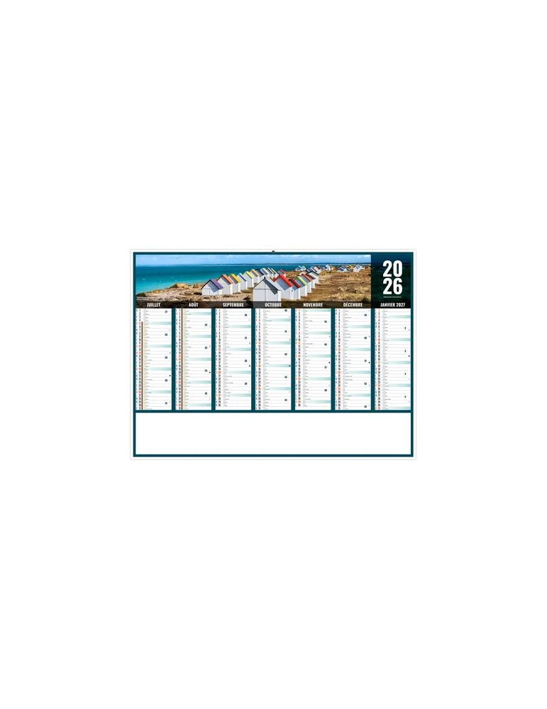 LIBERTE NORMANDIE 2026 - MIDI 430 x 335 mm - LEGER 400G - SANS MARQUAGE - 1 TROU EN TETE personnalisation rapide en France