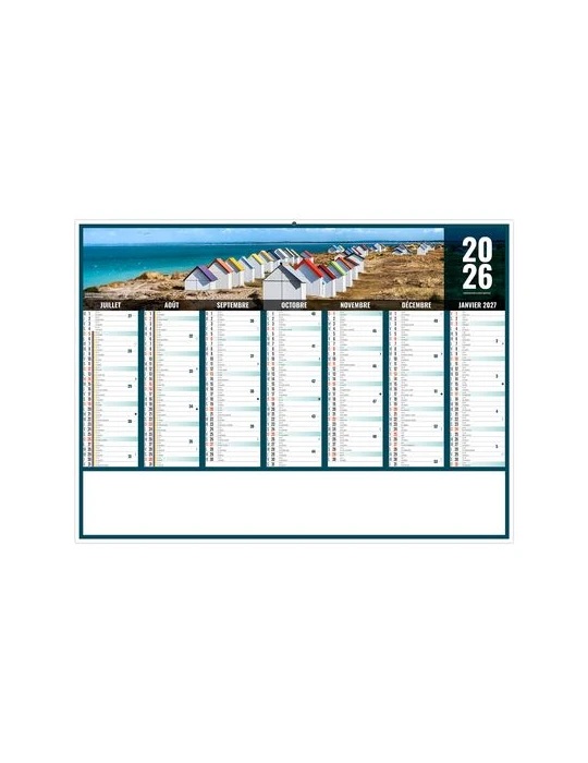 LIBERTE NORMANDIE 2026 - MIDI 430 x 335 mm - LEGER 400G - SANS MARQUAGE - 1 TROU EN TETE personnalisation rapide en France