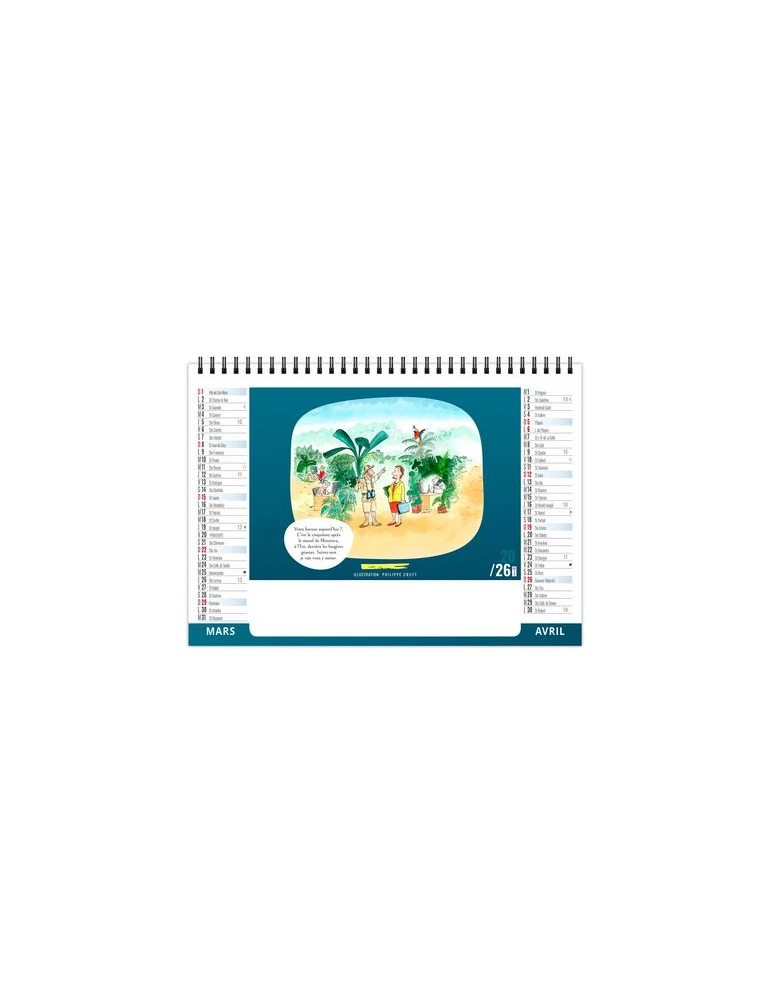 CHEVALET STANDARD 7F - COMIQUE 2026 - QUADRI cadeau entreprise pas cher