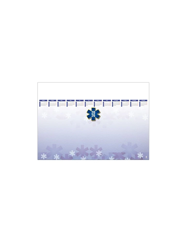 SM CROIX BLEUE 2026 - SM 600 x 420 mm - 25 FEUILLETS nombre de pages : 50 pages goodies publicitaire événementiel