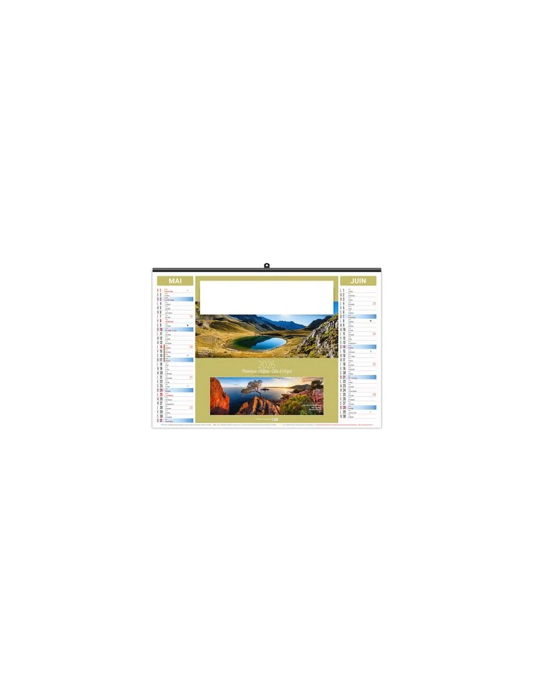 ILLUSTRE ECO - PANORAMA 2026 - SMALL 480 x 330 mm objet promotionnel éco-responsable