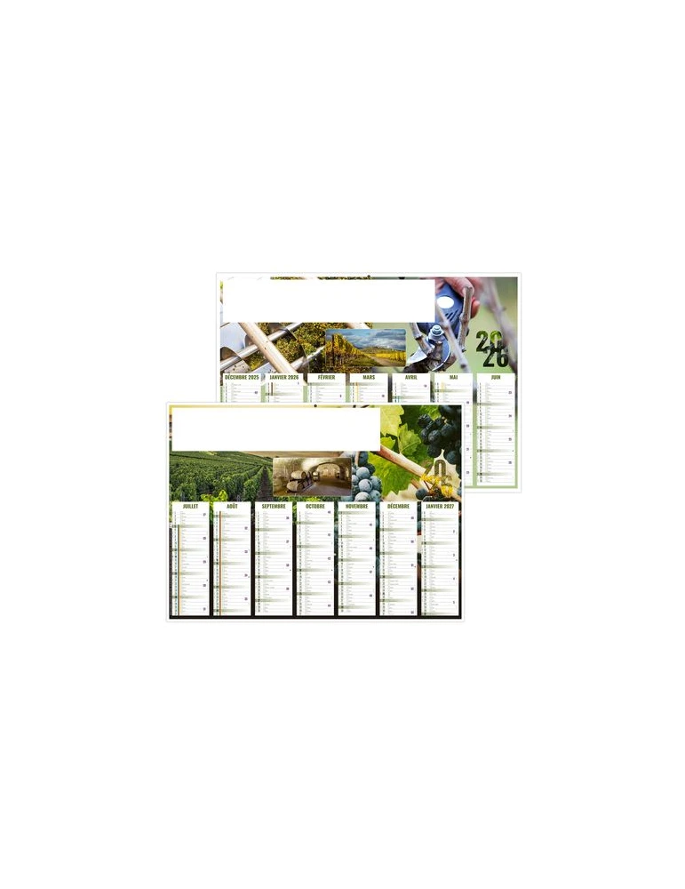 AYMERIC 2026 - MIDI 430 x 335 mm - LEGER 400G - SANS MARQUAGE - 1 TROU EN TETE