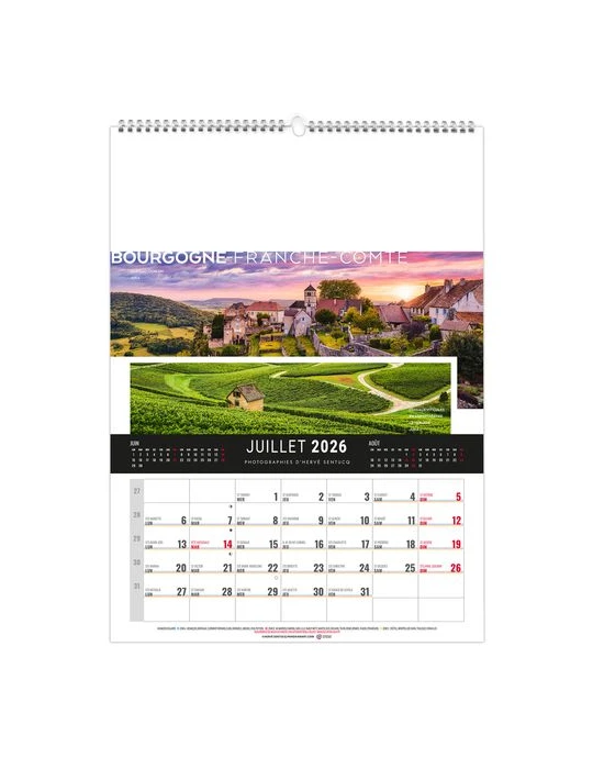 MURAL 12F - ETENDU 2026 - QUADRI livraison express 24h 48h