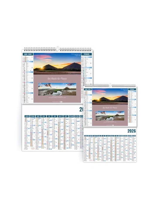 2EN1 - ECHAPPEES 2026 - SMALL 330 x 470 mm - MARQUAGE 1 COULEUR