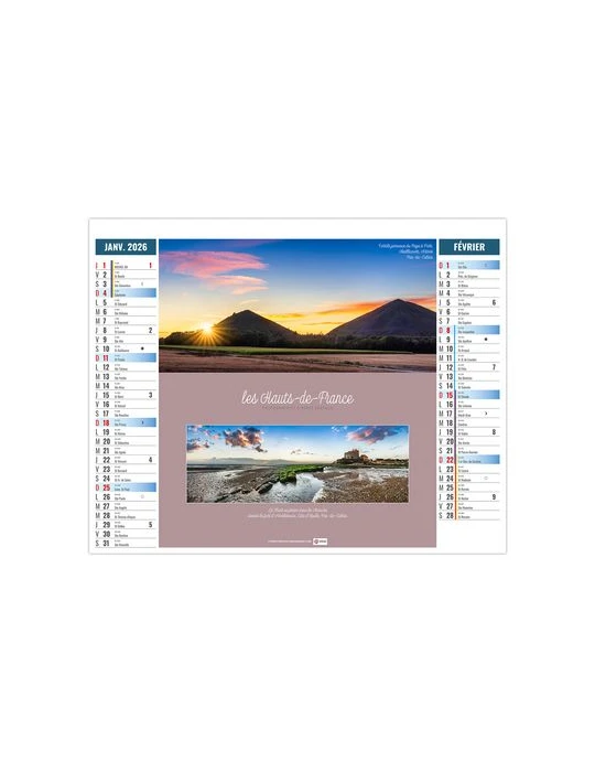 2EN1 - ECHAPPEES 2026 - SMALL 330 x 470 mm - MARQUAGE 1 COULEUR