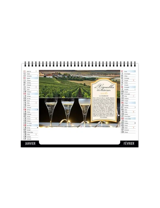 CHEVALET STANDARD 7F - VENDANGE 2026 - QUADRI personnalisable avec votre logo