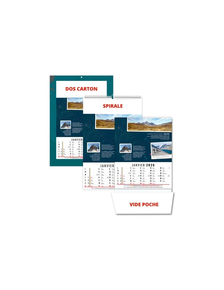 HUBERT 2026 - 12 FEUILLETS - BLOC SEUL SANS MARQUAGE