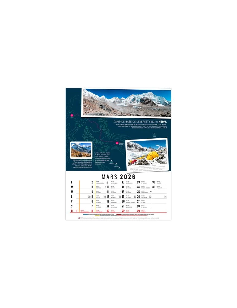 HUBERT 2026 - 12 FEUILLETS - BLOC SEUL SANS MARQUAGE