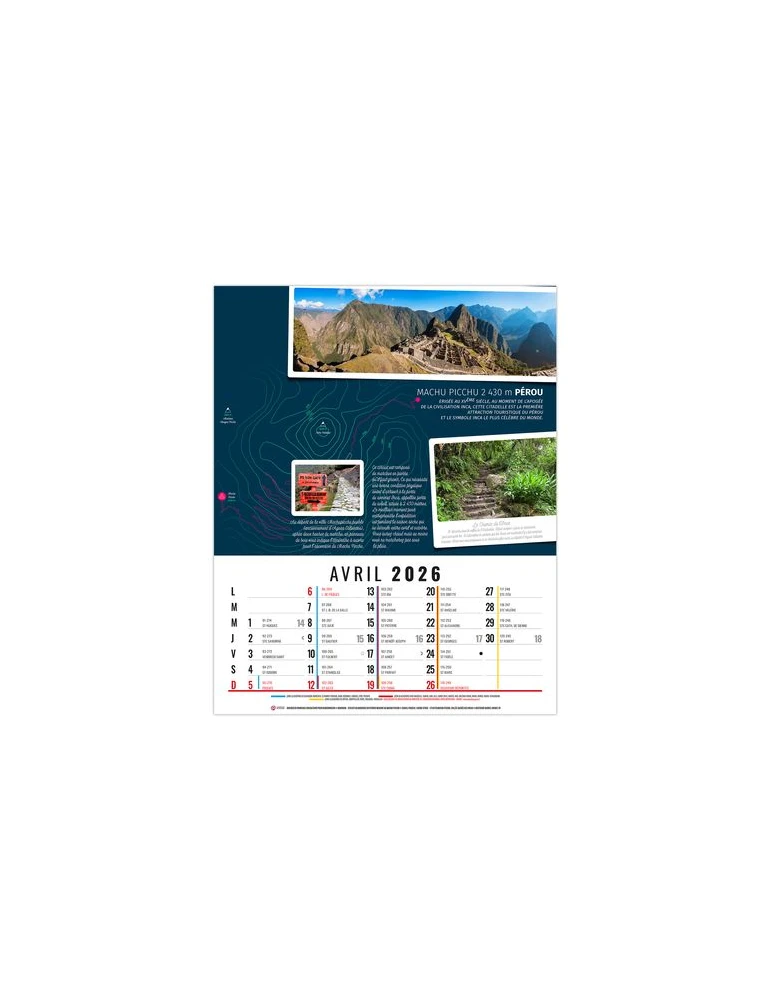 HUBERT 2026 - 12 FEUILLETS - BLOC SEUL SANS MARQUAGE