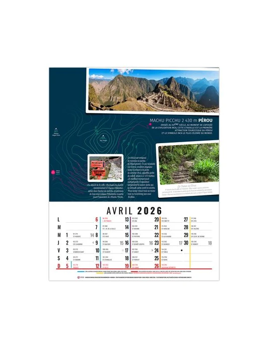 HUBERT 2026 - 12 FEUILLETS - BLOC SEUL SANS MARQUAGE