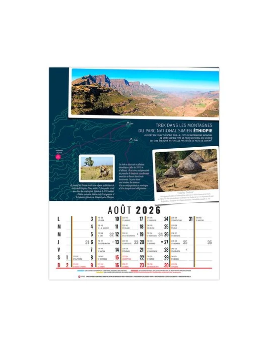 HUBERT 2026 - 12 FEUILLETS - BLOC SEUL SANS MARQUAGE