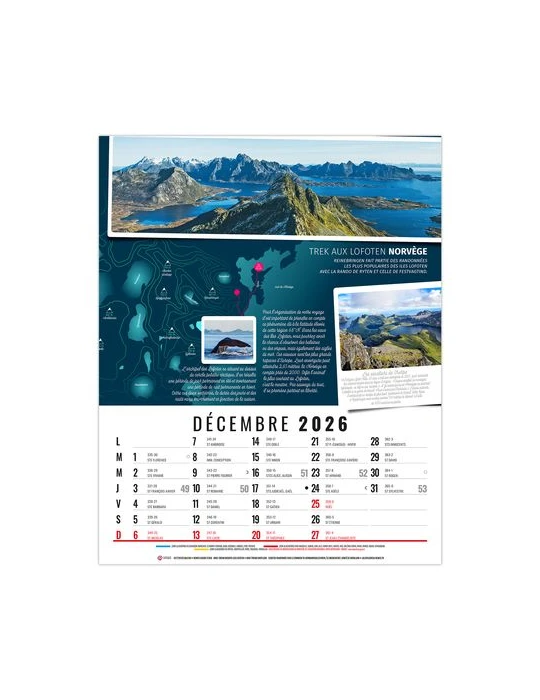 HUBERT 2026 - 12 FEUILLETS - BLOC SEUL SANS MARQUAGE