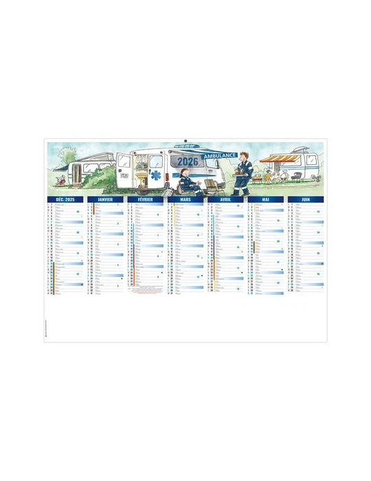 DE TOUTE URGENCE 2026 - MIDI 430 x 335 mm - LEGER 400G - SANS MARQUAGE - 1 TROU EN TETE